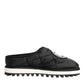 Black Nylon Low Top Slip On Sneaker Shoes