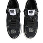 Blue Cotton Denim Logo Low Top Sneakers Shoes