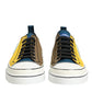 Multicolor Cotton Logo Low Top Sneakers Shoes