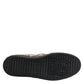 Beige Cotton Low Top Slip On Sneakers Shoes