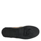 Brown Cotton Low Top Slip On Sneakers Shoes