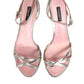 Pink Embellished Leather Ball-Heel Sandals  Shoes