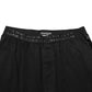 Black Cotton Blend Logo Waistband Trouser Pants