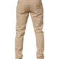 Beige Cotton Skinny Regular Men Denim Jeans