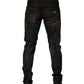 Black Cotton Skinny Tattered Men Denim Jeans