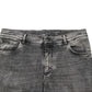 Gray Cotton Stretch Slim Fit Men Denim Jeans