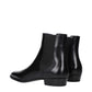 Black Leather Ankle Boots