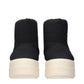 Black Fabric Ankle Boots
