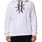 White Sacred Heart Hooded Sweatshirt Sweater
