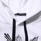 White Sacred Heart Hooded Sweatshirt Sweater