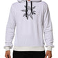 White Sacred Heart Hooded Sweatshirt Sweater