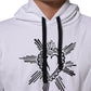 White Sacred Heart Hooded Sweatshirt Sweater