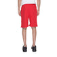 Red Cotton Bermuda Shorts