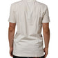 White Cotton Logo Bandana Print Men T-shirt