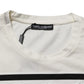 White Cotton Logo Bandana Print Men T-shirt
