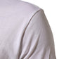 White Logo Print Cotton Crew Neck T-shirt