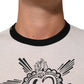 White Sacred Heart Cotton Crew Neck T-shirt