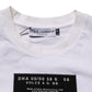 White Cotton Logo Print Crew Neck Men T-shirt