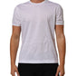 White Cotton Crew Neck Underwear Tee T-shirt
