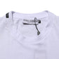 White Cotton Logo Print Crew Neck T-shirt