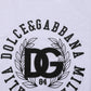 White Cotton Logo Print Crew Neck T-shirt