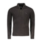 Black Acrylic Men Sweater