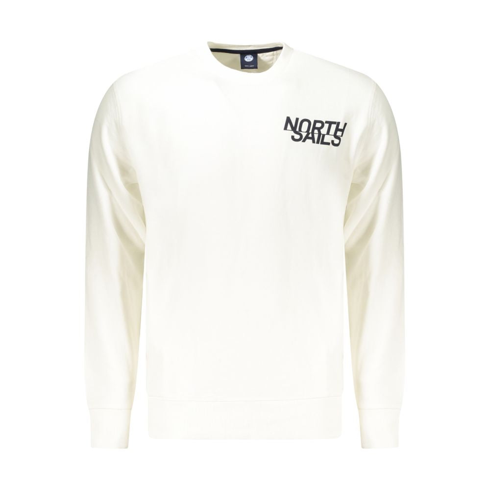 White Cotton Men's Sweatshirt