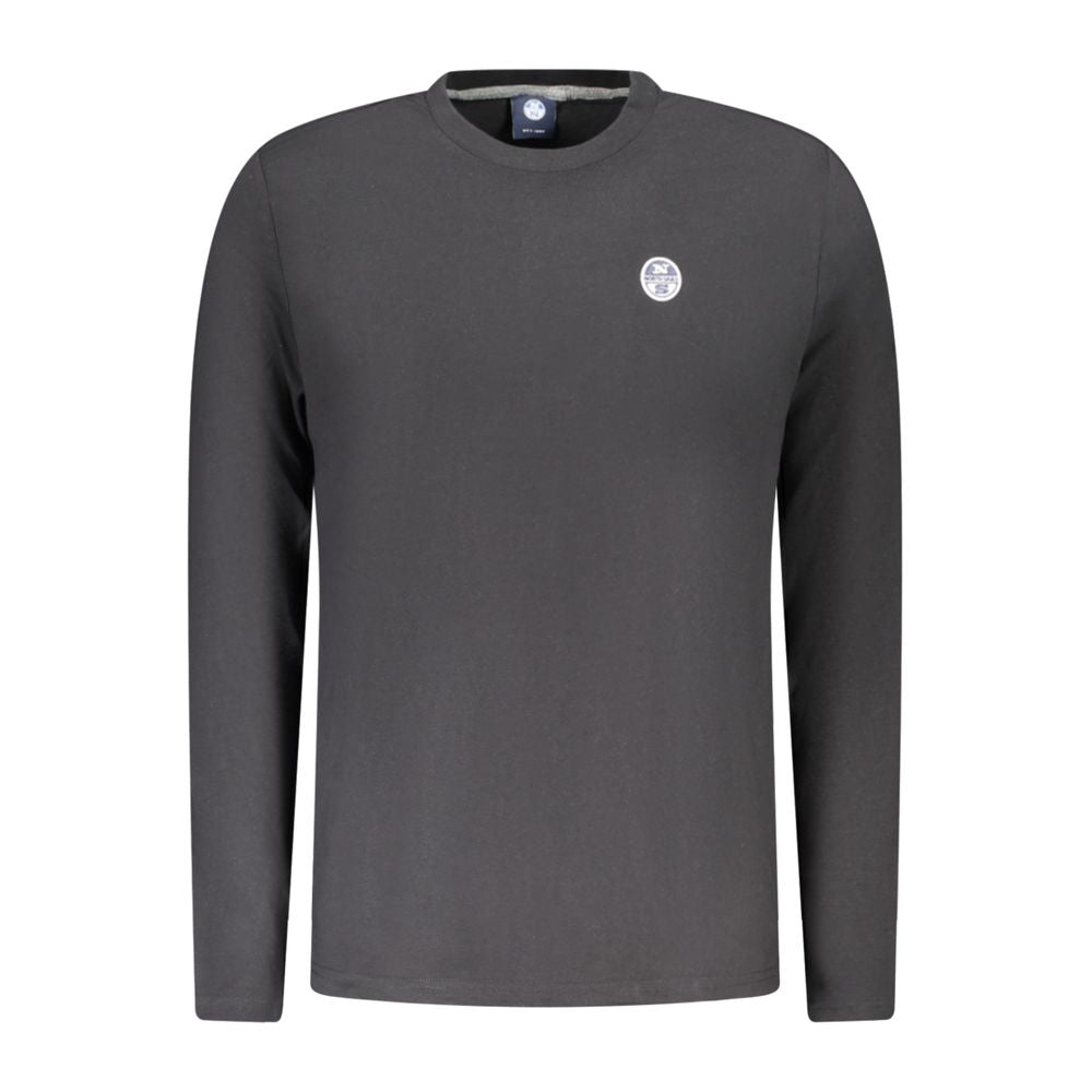 Black Cotton Men T-Shirt