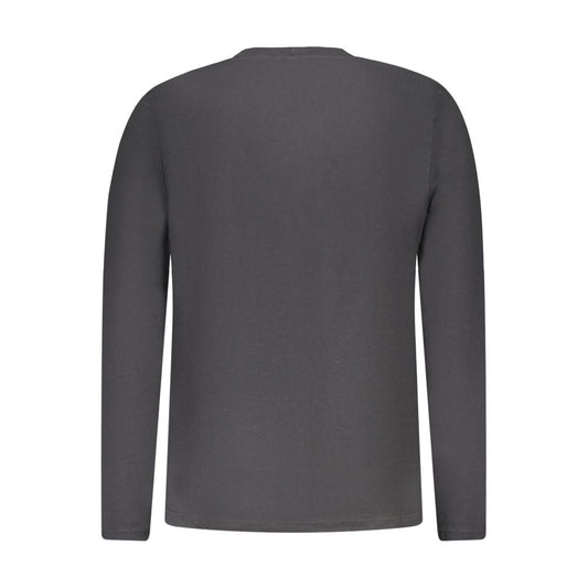 Black Cotton Men T-Shirt
