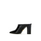 Black Calfskin Mules