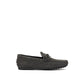 Gray Nubuc Leather Moccassin