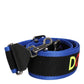 Black Blue Colorful Lettering Bag Handle Shoulder Strap