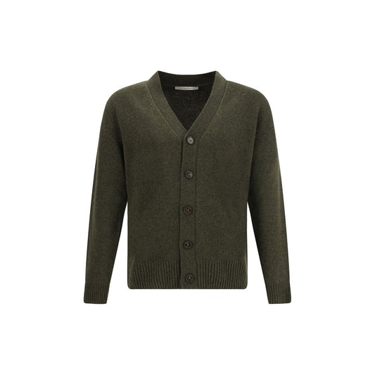 Bicolor Fleece Wool Cardigan