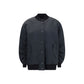 Black Polyester Bomber