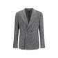 Gray Fleece Wool Coat