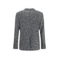 Gray Fleece Wool Coat