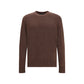 Brown Fleece Wool Sweatshirt