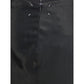 Black Acetate Midi Skirt