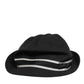 Black Cotton Polka Dot Lining Fedora Men Hat