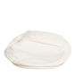 White Cotton Blend Leather Trim Flat Men Cap Hat