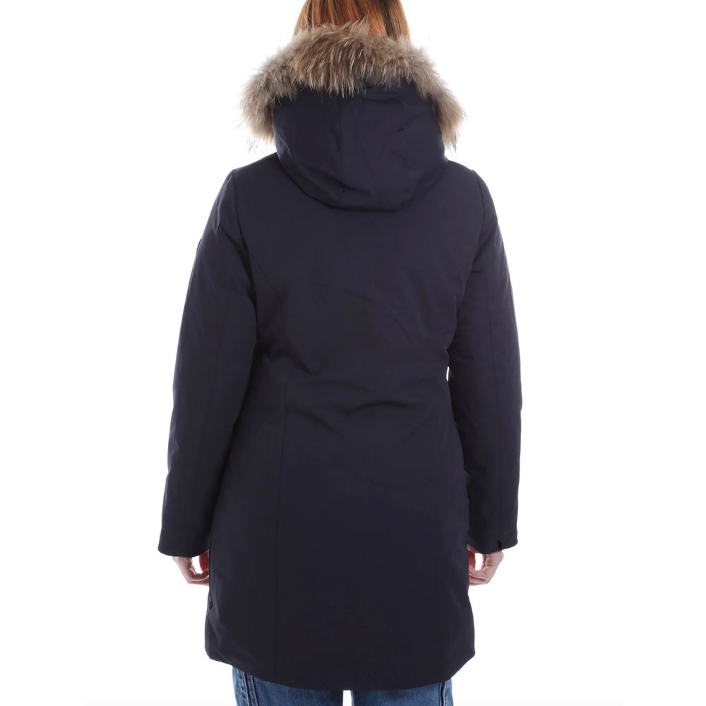 Blue Nylon Jackets & Coat