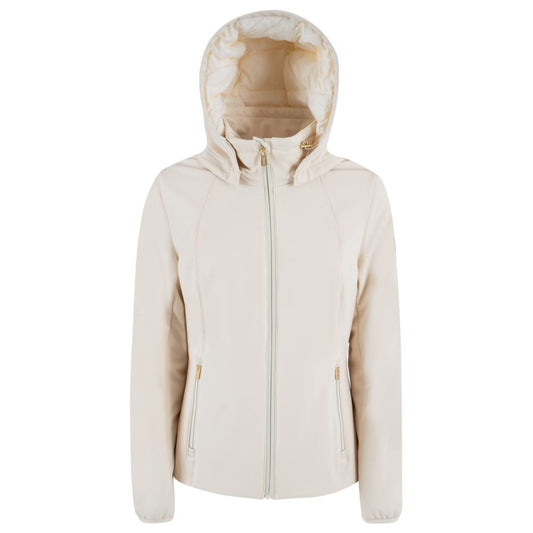 White Nylon Jackets & Coat