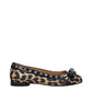 Brown Fabric Ballet Flats