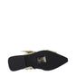 Black Polyethylene Flat Sandals