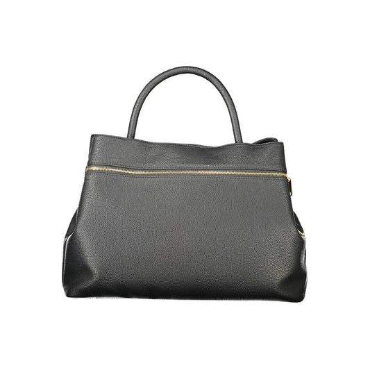 Black Polyurethane Women's Tote Bag