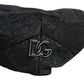 Black Polyester Newsboy Men Cloth Capello Hat