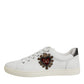White Sacred Heart Men Low Top Sneakers Shoes