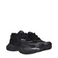 Black Fabric Athletic Sneakers