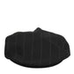 Black Polyester Newsboy Men Cloth Capello Hat