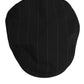 Black Polyester Newsboy Men Cloth Capello Hat